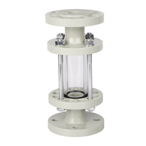 กระจกมองระดับ PPH Flange Sight Glass DN32 DN50 แบบโปร่งใสสำหรับท่ออุตสาหกรรมเคมี ทนกรดด่าง สำหรับอุตสาหกรรม - Product Image 1