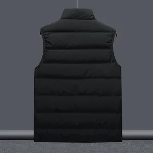OEM Custom Winter Pluz Size Black Mens Outdoor Windproof Plain Duck Down Puffer Vest