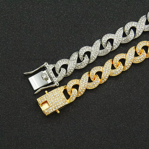 Three-dimensional 8-button <b>Cuban</b> <b>Chain</b> Bracelet, Hip-hop Street Nightclub Wear Bracelet Accessories Tanjing - Product Image 4