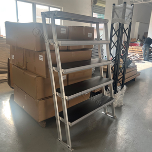 Cho kkmark tùy chỉnh 5 bước di động gấp Hợp kim nhôm giai đoạn cầu thang ngoài trời buổi hòa nhạc hiển thị di chuyển ván ép di động xây dựng - Product Image 2