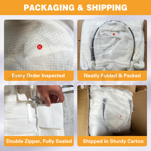Breathable 3-Layer Ventilated Beekeeping <b>Suit</b>, Full Protection <b>Bee</b> <b>Suit</b> with Detachable Veil, S-6XL for Beekeepers - Product Image 6