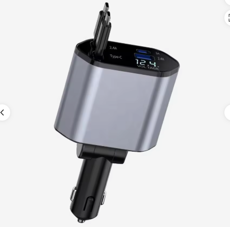 Factory Low Price Car Phone Charger High Quality Retractable Car Charger Original 5-in-1 Fast Car Usb Charger