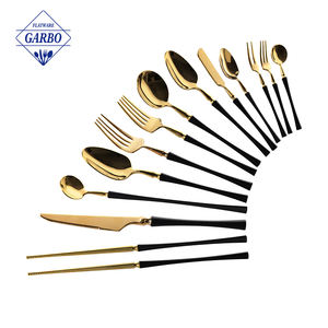 Cubertería de Acero Inoxidable para Restaurante Portugués, Cuchara, Tenedor para Bebé, Cuchillo para Carne, Juego de Cubertería de Lujo, Cubiertos Dorados y Plateados, Vajilla para Mesa - Product Image 5