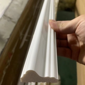 Лидер продаж, белый прайм-винил, ПВХ плинтус, литье плинтуса из МДФ, отделка и формование дверной рамы - Product Image 1