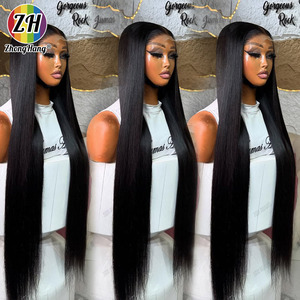 14A tóc con người SDD Tóc Giả Brazil Trinh Nguyên Việt Nam tóc tự nhiên xương thẳng glueless HD Phía trước ren tóc giả cho phụ nữ da đen - Product Image 5