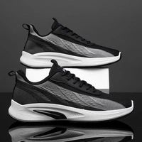 Chaussures de course pour hommes Hongyan en maille respirante, tendance, polyvalentes, à semelle épaisse antidérapante