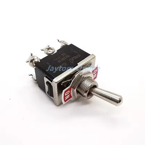 Interruptor de palanca de 2/3/4/6 pines con tornillo, ON/OFF (ENCENDIDO), con bloqueo, momentáneo, con retorno por resorte, <span class=keywords><strong>contactos</strong></span> plateados, 16A/250VAC - Product Image 2
