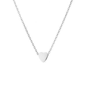 Nouveau collier tendance en acier inoxydable 316L avec pendentif cœur en or 14 carats, collier ras du cou pour filles et femmes - Product Image 2