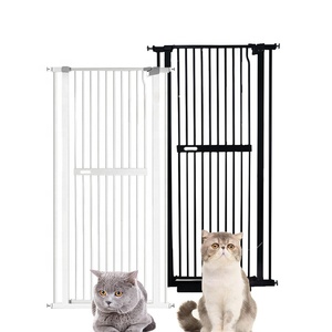 Thêm áp lực cao Gắn Cổng trắng đen lớn trẻ em an toàn thú cưng cửa bền bảo vệ em bé mèo hàng rào chó - Product Image 1
