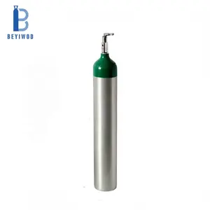 DOT U.S.A Standard 4.55L Medical E size Oxygen aluminum cylinder with CGA870 pin index valve and oxygen regulator