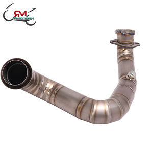 Pour <span class=keywords><strong>KTM</strong></span> <span class=keywords><strong>DUKE</strong></span> <span class=keywords><strong>690</strong></span> KTM690 2012 - 2017 <span class=keywords><strong>2018</strong></span> Moto Échappement Modifier Évasion Moto Vélo Tube Silencieux Titane Alliage Avant Lien Tuyau - Product Image 1