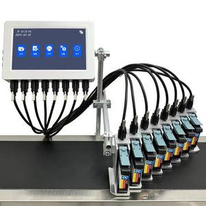 เครื่องพิมพ์อิงค์เจ็ทอัตโนมัติหัวคู่ขนาด50มม. 7นิ้วเครื่องพิมพ์โลโก้รูปภาพแบบคงที่รหัสวันที่กระดาษพิมพ์อิงค์เจ็ท - Product Image 6