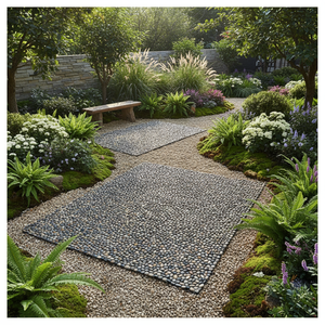 Mosaico de piedra Guijarro Mosaico Piedra Mosaico Arte | Instalación gratuita en países europeos - Product Image 3