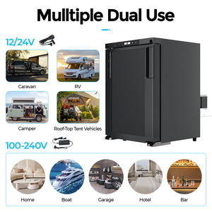 Alpicool OEM R50 RV Camper Van Tủ Lạnh Nhiệt Độ Đôi Với Điều Khiển Duy Nhất 12V 24V DC Máy Nén Caravan Tủ Lạnh Frezzer - Product Image 4