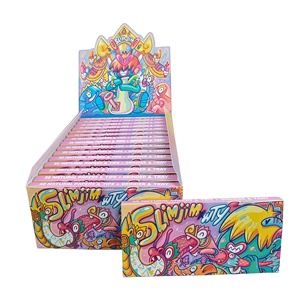 Papel de Liar Slim Jim de Combustión Lenta Sin Colorantes, 32 Papeles NATURALES y Boquillas + Grinder de 8 Bandejas, Calidad Premium - Product Image 3