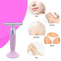 Nouveau rasoir pour le corps, conçu spécifiquement pour les femmes, couleur OEM, rasoir pour les poils du corps, rasoir bikini, lame unique AC