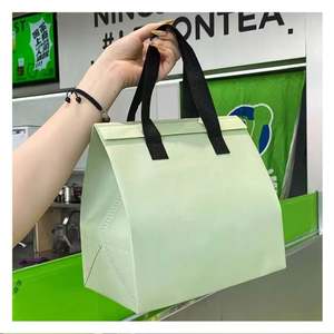 Sac isotherme solaire pliable, réutilisable, durable et sécurisé en aluminium, grande capacité, couleur unie, pour le stockage des aliments - Product Image 1