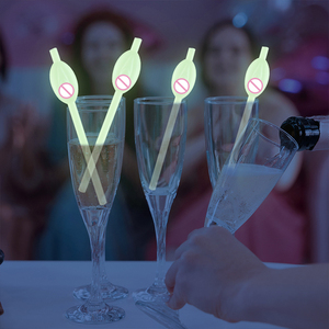 Nicro Artículos para <span class=keywords><strong>Despedida</strong></span> de <span class=keywords><strong>Soltera</strong></span>, Accesorios Divertidos para Fiesta de Solteras, Decoración para Bar de Baile para Adultos, Accesorios Multicolores, Pajitas de Plástico con Forma de Genitales Femeninos - Product Image 6