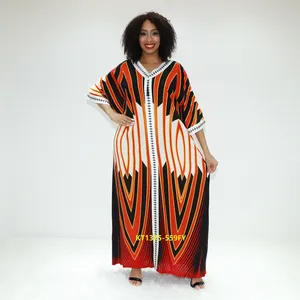 Africa clothing dubai abaya supplier AY Fashion KT1375-559FY Abidjan muslim dress kaftan