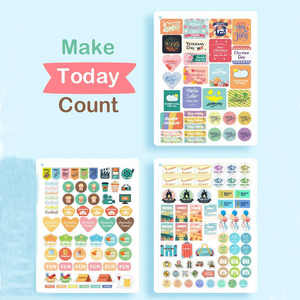 Custom Design Print-on-demand Wholesale 20 Sheets Set Cute <strong>Scrapbook</strong> <strong>Stickers</strong>, Planner <strong>Stickers</strong> Weekly for Calendar,bullet - Product Image 5