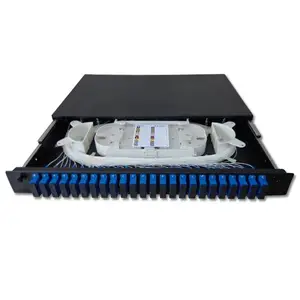 Düşürücü kablo maliyeti kolay bakım görevleri kurulum fiber optik kablolar için 19 inç Patch panel