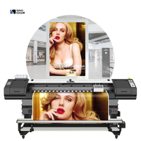 Impresora Eco Solvente de Rollo a Rollo de 1.8m y 3.2m, Alta Velocidad 42m²/h, Cabezal de Impresión I3200, Máquina de Publicidad Exterior para Lona Flexible y Vinilo