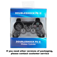 Manette sans fil transparente BT pour PS3, manette de jeu avec double vibration et confort élevé, manette de jeu pour PS3