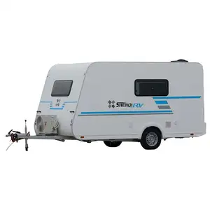 Factory Supplying Caravan Travel Trailer Hybrid 3-4 Person Camper With Complete Furniture Motor Homes