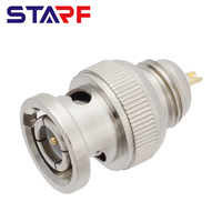 Conector Coaxial BNC RF de Alta Frecuencia, Conector Macho BNC para Soldar, RG58, 75 Ohmios