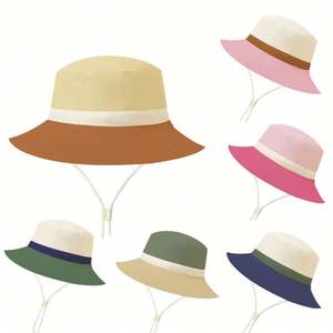 Nouveau chapeau bob bicolore pour enfants, chapeau de soleil pour bébé, chapeau bob pour enfant - Product Image 1
