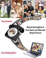 Livre d'or vidéo et audio rétro 1080P pour réception de mariage, anniversaire et messages de bienvenue