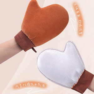 Body Lotion Gloves <b>EVA</b> Plush Mittens Quick Application Home Use Sunscreen Essential Oil Lazy Massage Tool - Product Image 2