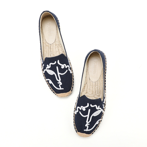 Nouvelles Espadrilles Plates Brodéées pour Femmes, Style Tendance, Haute Qualité, Durables, à Talon Haut, Fermeture Facile à Enfiler, OEM ODM - Product Image 4