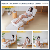 Salon RH Style simple compresse canapé réglable Accent chaise pouf épais coussin assis chaise longue