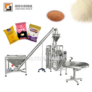 Powder Plastic Machine JT-520F 100g-1kg Powder Flour Spices Starch Corn Flour Plastic Bag Packing Auger Filler System Packaging Machine