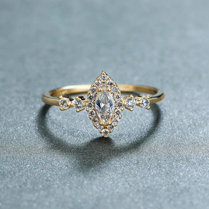 Anello Vintage a Forma di Marquise, Design Semplice, Anello da Dito per Donne - Product Image 5
