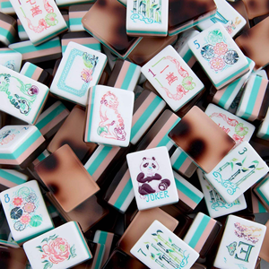 Nuevo Mahjong Americano 2026 de 4 Capas, 160 Fichas Acrílicas con Diseño de Panda y Reverso Color Tortuga - Product Image 4