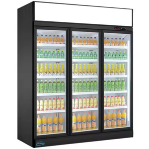 Enfriador de exhibición de bebidas comercial Puerta de vidrio vertical Refrigerador de cerveza y <span class=keywords><strong>soda</strong></span> Compresor de luz LED Característica Vitrina de refrigeración - Product Image 4