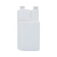 Vente en gros de bouteilles de chambre de dosage à double col en plastique PE personnalisées de 100ml 250ml 1000ml