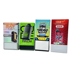 Custom E-vape Printed Paper Cardboard Plain Packet Smoking Case Cigarette-electronic Tobacco Cigarette Box