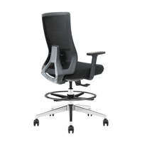 Nouvelle chaise de bureau ergonomique inclinable et pivotante avec repose-pieds, idéale pour le travail assis-debout, pour dirigeants et techniciens