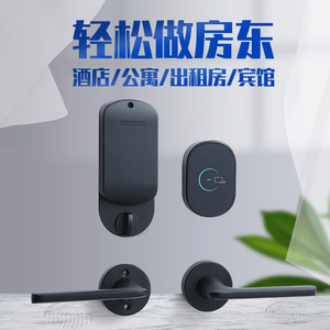 มือจับประตูล็อคอัจฉริยะ Wenxun รุ่น J083 พร้อมกุญแจกลไก สำหรับใช้ในโรงแรมและอพาร์ตเมนต์ - Product Image 5