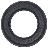 Pneu sans air Nedong 8.5x2.0 noir double nid d'abeille pour trottinette électrique
