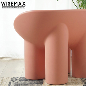 Silla de polietileno de elefante Roly para comedor, moderna silla de salón, venta al por mayor - Product Image 6