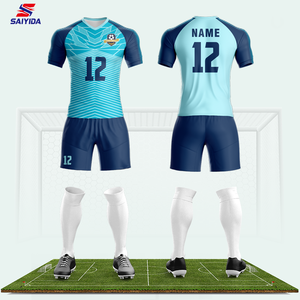 Free Logo Printing Custom Sportswear Design para Crianças Camisas De Futebol Conjunto Uniforme para Equipes De Futebol - Product Image 4