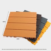 Revêtement de sol en vinyle PVC à emboîtement, auto-installable, imperméable, luxueux, écologique, anti-corrosion, lot de 5 ou 32 pièces pour balcon