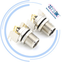 Conector de Sensor M8 de 3 y 4 Pines, Enchufe de Ensamblaje IP67, Conectores Angulares de 90 Grados Blindados a Prueba de Agua para Automatización