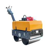 Rouleau compresseur vibrant à double tambour, autopropulsé, à entraînement hydraulique, haute efficacité, modèle 2024, très demandé, pour travaux routiers