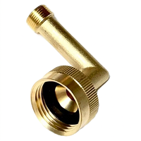 Adaptateur de robinet de lave-vaisselle en laiton, droit, basse pression, NPT, résistant à la corrosion, poli, connecteur de robinet, modèle AOL-115