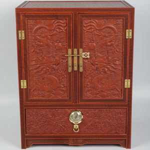 Elegant Luxury Handmade American Style Wooden Cedar <b>Wood</b> Lacquer Finish Travel Cigar Cabinet Humidor with Humidifier Gift Box - Product Image 2